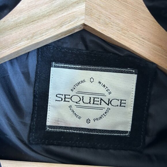 Vintage Genuine Black Suede Button Down Collared Jacket Size M - Picture 8 of 10